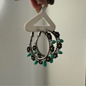 Beaded Hoops